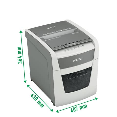 Distruggidocumenti automatico Leitz IQ P4 AutoFeed 50 ff Small Office - 20 L - bianco - 80350000